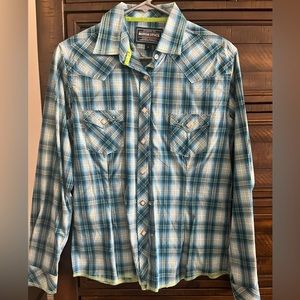 Rough Stock size small plaid shirt